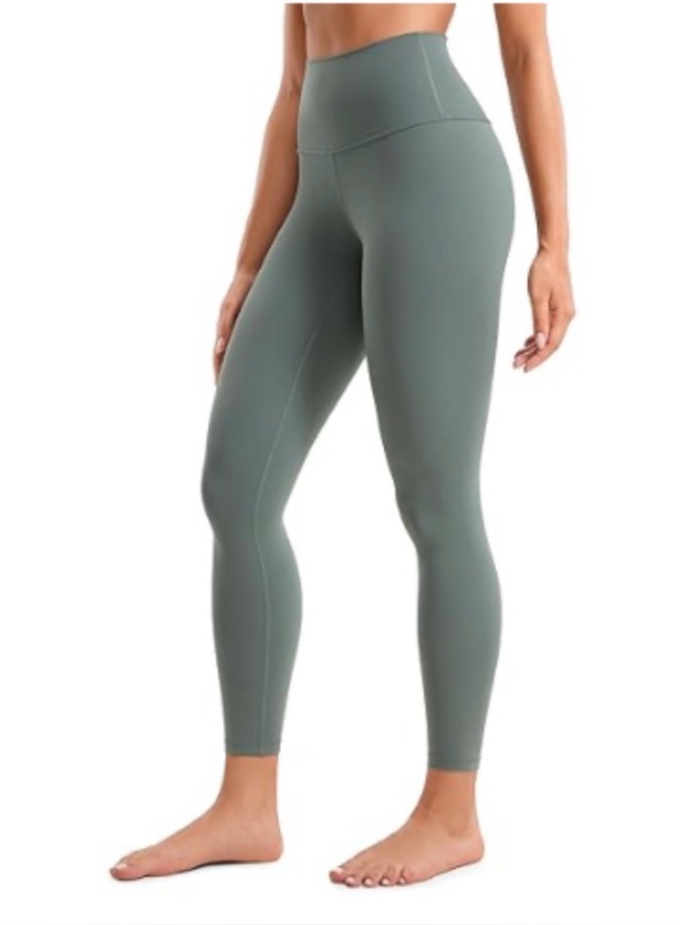 CRZ YOGA Grey Sage High-Waist Leggings 25"